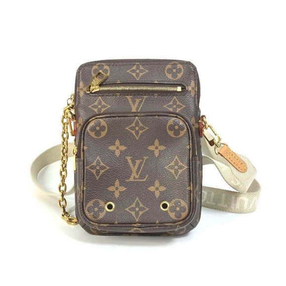 LOUIS VUITTON Monogram Utility Crossbody Pochette Hand Bag Shoulder Bag - Picture 1 of 14